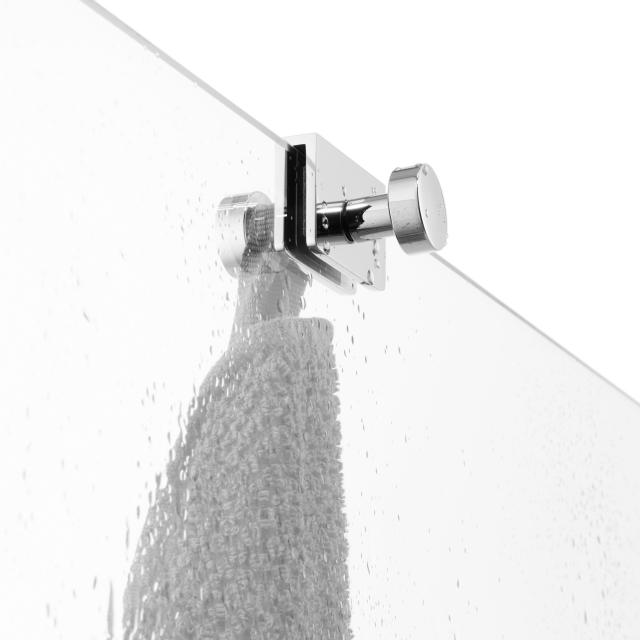 Giese Sky double hook for glass shower panel