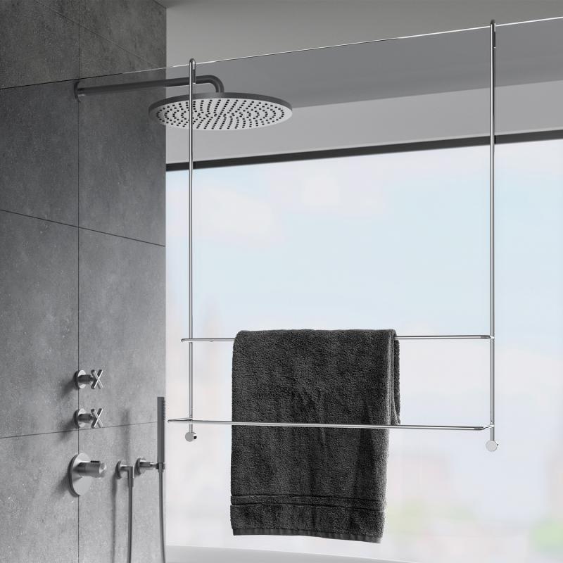 Giese Server Porte-serviettes pour cabine de douche en verre, 11860-02
