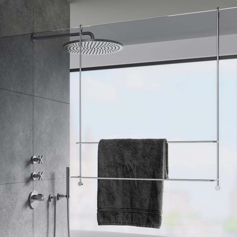 Giese Server Porte-serviettes pour cabine de douche en verre, 11858-02