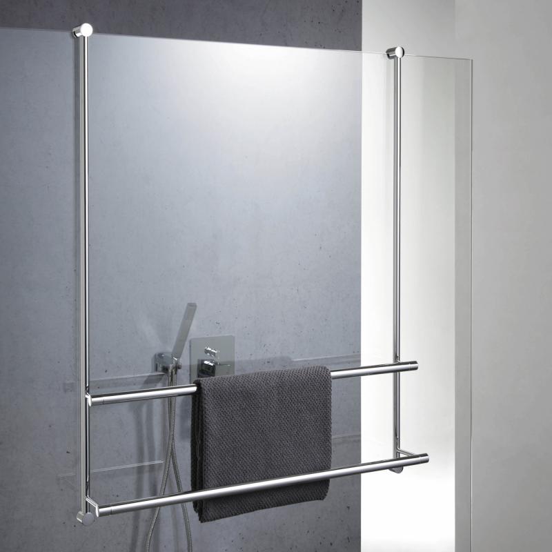 Giese Server Porte-serviettes pour paroi de douche en verre, 30858-02