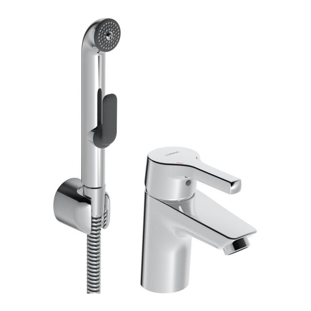 Hansa Paleno single lever basin mixer, with function shower, without pop-up waste set