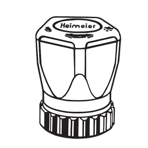 HEIMEIER hand regulating cap with direct connection