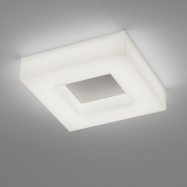 Lampada a LED da pavimento Mika, nichel-cromo