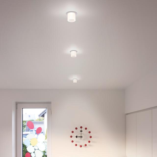 helestra PIC LED recessed spotlight, round with glass