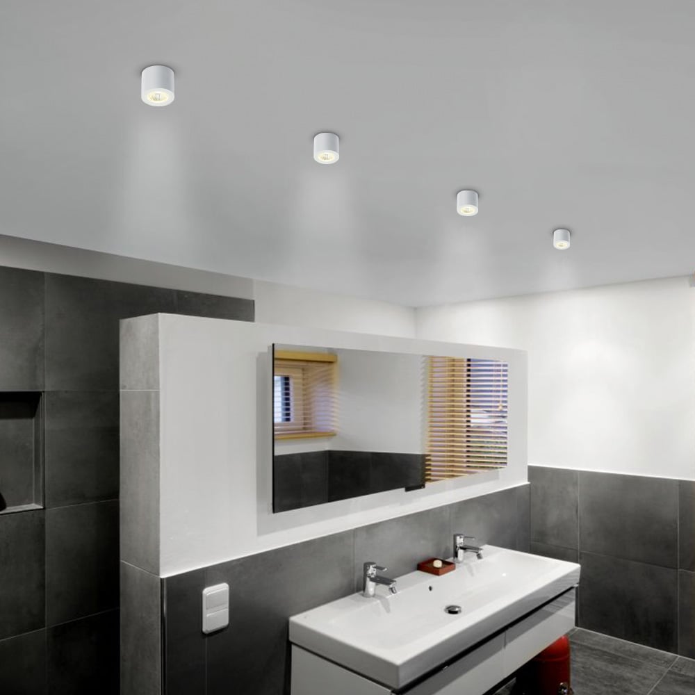 Потолочное освещение в ванной