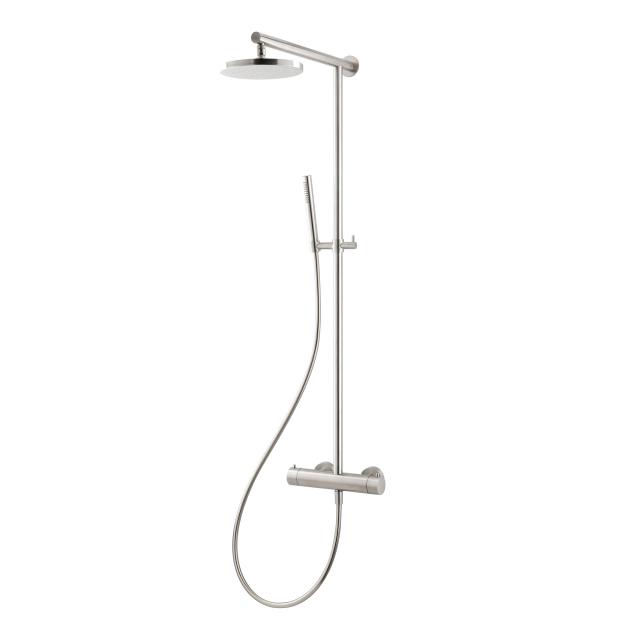 Herzbach Living Spa iX shower column with exposed, thermostatic shower fitting