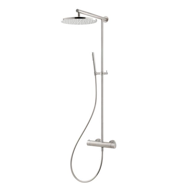 Herzbach Living Spa iX shower column with exposed, thermostatic shower fitting