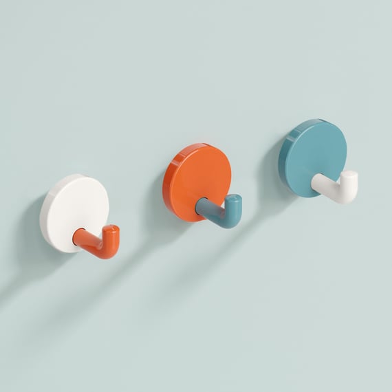 Accessori: WallStoris, Gancio portasciugamani largo, Cod.art