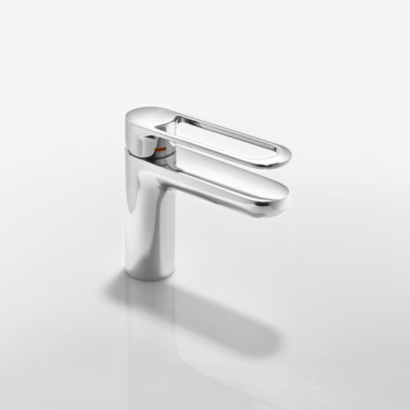 Hewi AQ 800 single lever basin mixer, without waste set chrome