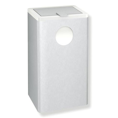 Hewi Series 805 sanitary bin with bag dispenser brushed stainless steel/anthracite grey