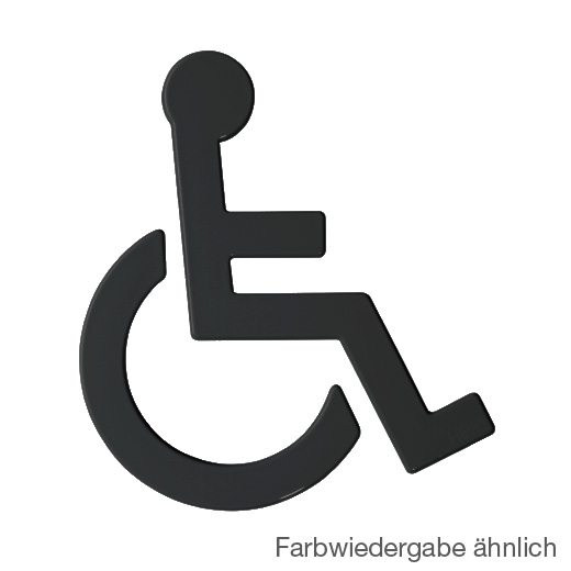 Hewi Universal symbol, wheelchair jet black