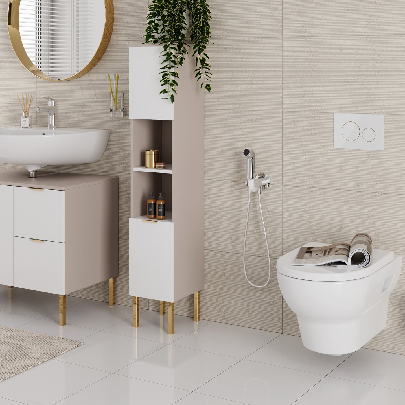 hansgrohe Bidette Robinetterie de bidet avec EcoSmart, chrome ...