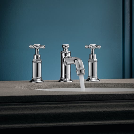 AXOR Montreux three basin fitting 30 with pop-up waste set, chrome 16536000 | REUTER