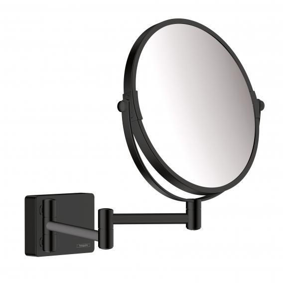 Hansgrohe AddStoris beauty mirror, 1x and 3x magnification matt black