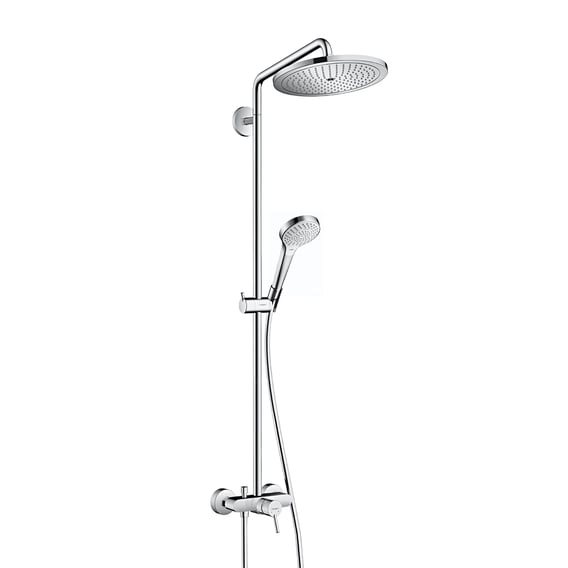 vermomming poeder De vreemdeling Hansgrohe Croma Select 280 Air 1jet Showerpipe with single lever mixer  chrome - 26791000 | REUTER