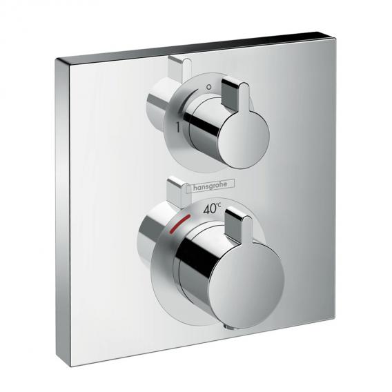 Hansgrohe Ecostat Square concealed thermostat, for 2 outlets chrome