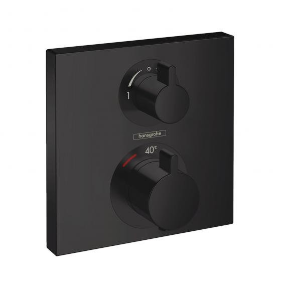 Hansgrohe Ecostat Square concealed thermostat, for 2 outlets matt black