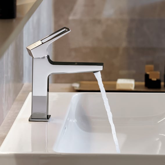Hansgrohe Metropol Single Lever Basin Mixer 110 With Loop Lever With Waste Set  Hg 74507000 0 