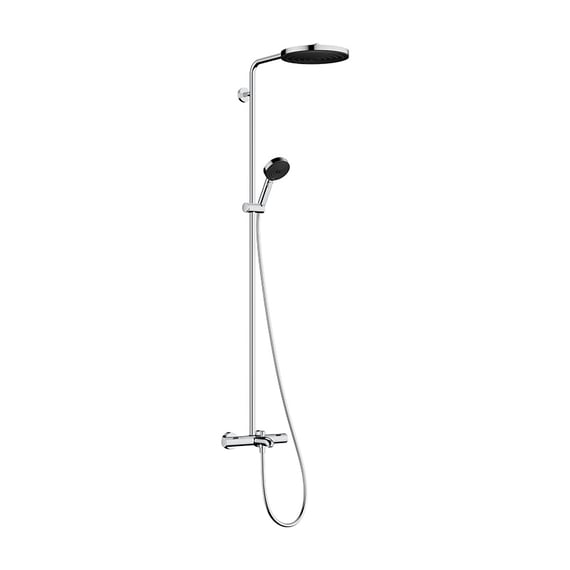 hansgrohe Pulsify S Puro Duschsystem, Thermostat, mit Wanneneinlauf mit ...