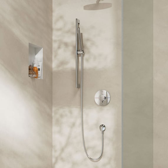 Pommeau De Douche Hansgrohe Pulsify S - Jet PowderRain - Économie D'eau EcoSmart+ - Anti-calcaire - Bronze Brossé - 3