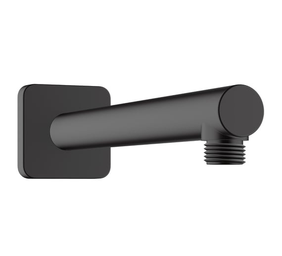 Bras De Douche Hansgrohe Vernis Blend 24 Cm Noir Mat - Raccord Mural 1/2", Design Moderne