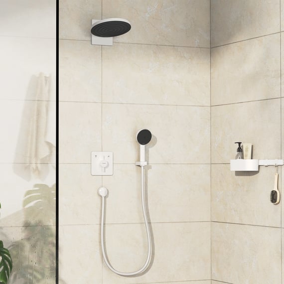 Robinet De Lavabo Salle De Bain Cascade - Noir Mat - Mitigeur Monocommande - Finition Laiton - Filetage G3/8"
