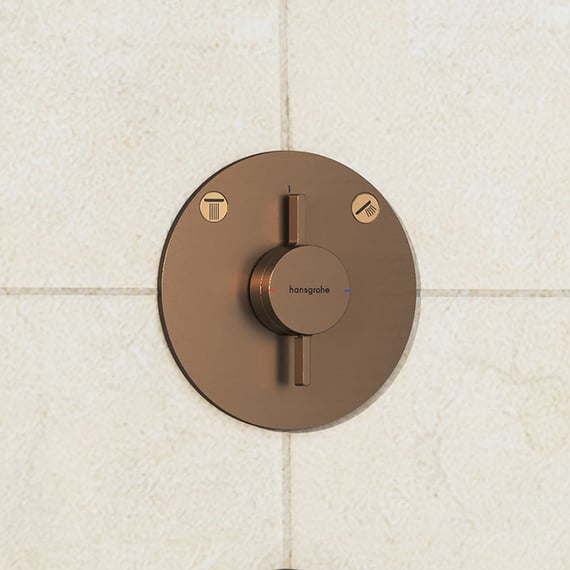 Duscharmatur Griff In Öl Rubbed Bronze – Ersatz Für Einhandmischer, Aus Messing