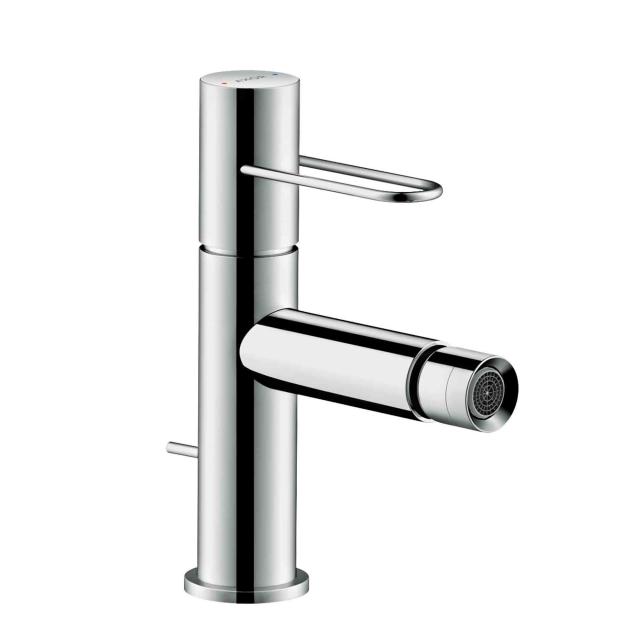 AXOR Uno single lever bidet mixer, with loop handle, with pop-up waste set chrome