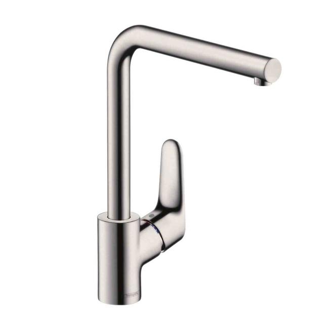 Hansgrohe Focus M41 single lever kitchen mixer with swivel spout stainless steel look