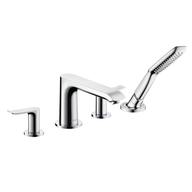 Hansgrohe Metris four hole, deck-mounted bath fittings