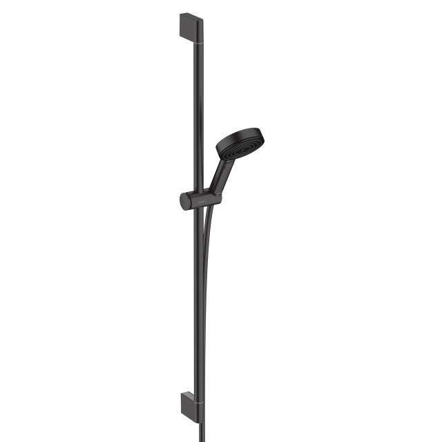 Hansgrohe Pulsify Select S shower set 105 with shower rail matt black, with EcoSmart