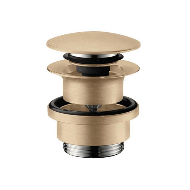 Hansgrohe Push-Open waste set, for basins with overflow brushed bronze