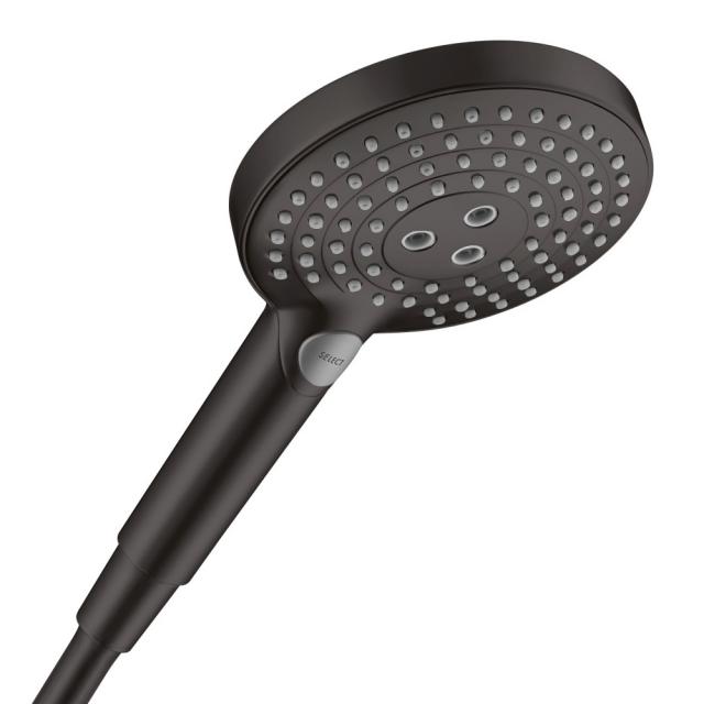 Hansgrohe Raindance Select S 120 3jet hand shower with EcoSmart, matt black
