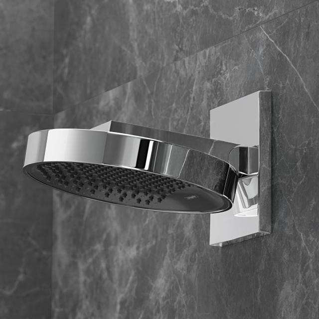 Hansgrohe Rainfinity 1jet overhead shower with shower arm chrome, without EcoSmart