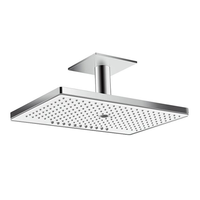 Hansgrohe Rainmaker Select 460 3jet overhead shower with ceiling connection white/chrome, with EcoSmart