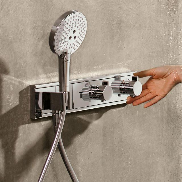 Hansgrohe RainSelect trim set for 2 outlets, concealed chrome
