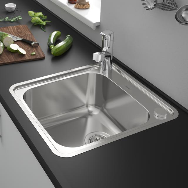 Hansgrohe S41 drop-in kitchen sink 400/400