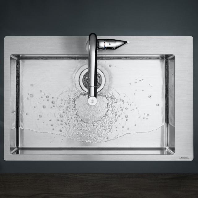 Hansgrohe S71 built-in sink 660 with 1 hole