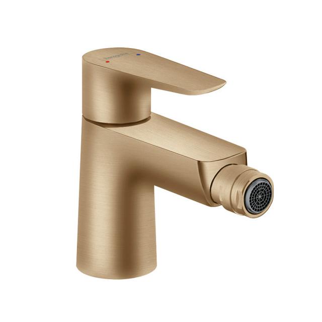 Hansgrohe Talis E single-lever bidet mixer brushed bronze, with pop-up waste set