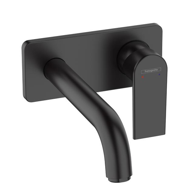 Hansgrohe Vernis Shape concealed, wall-mounted single lever basin mixer matt black