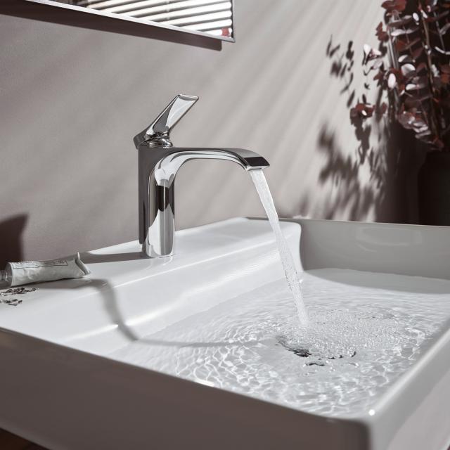 Hansgrohe Vivenis single lever basin mixer 110 with pop-up waste set, chrome