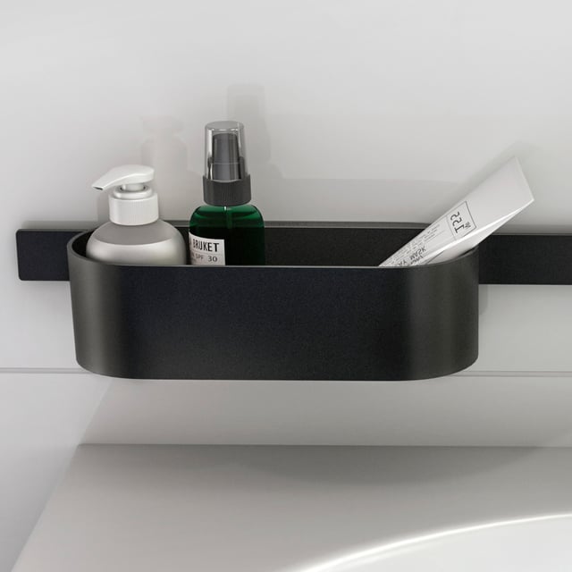 Raclette de douche noir mat, Hansgrohe WallStoris