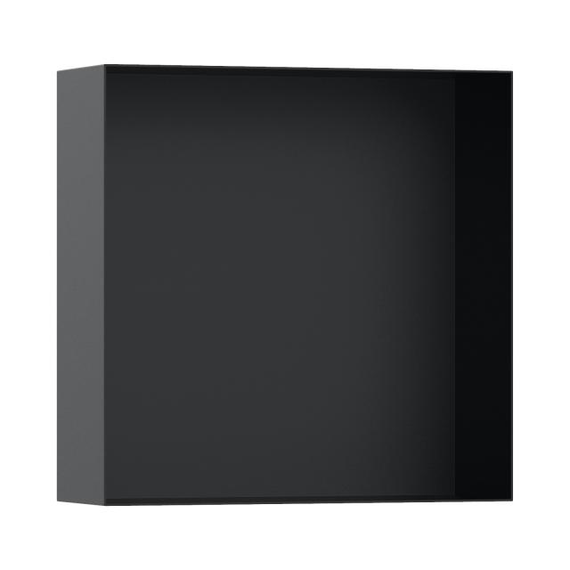 Hansgrohe XtraStoris Minimalistic wall recess with open frame matt black
