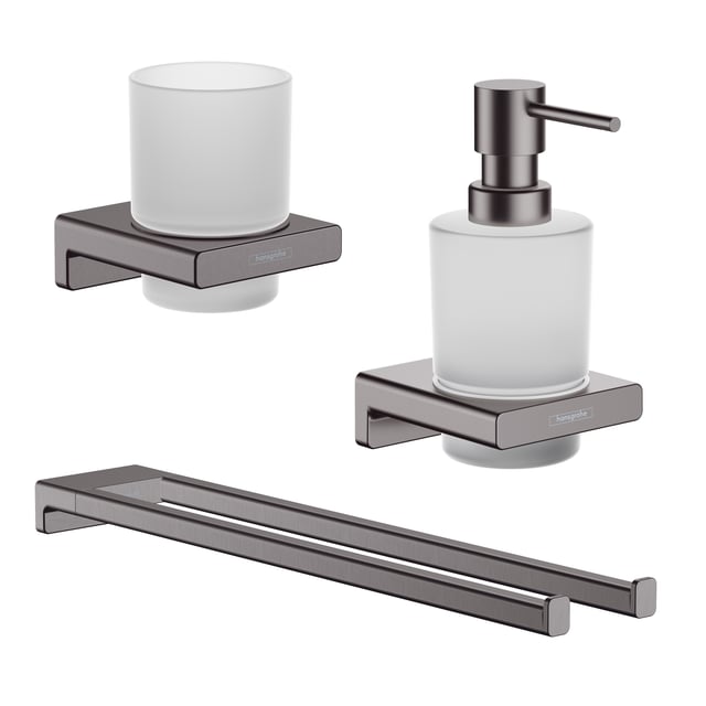 hansgrohe AddStoris Ensemble d'accessoires de salle de bains chrome ...