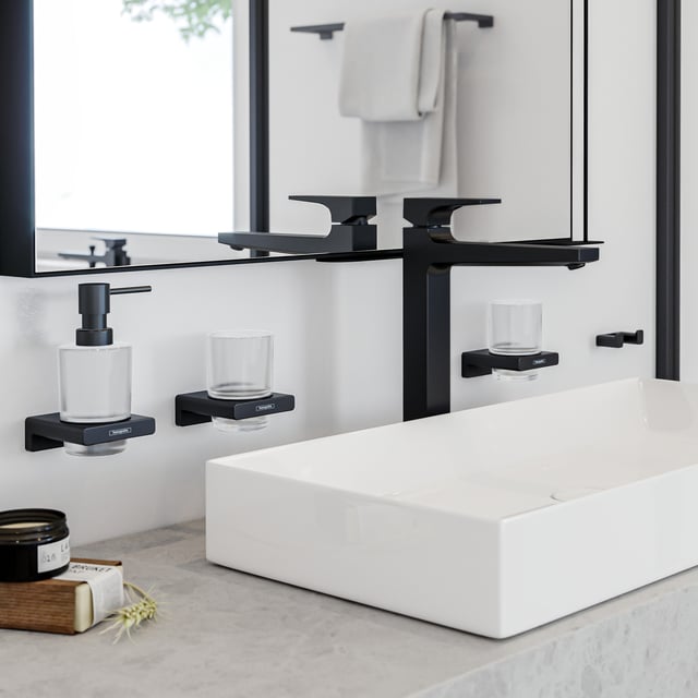 41749670 hansgrohe AddStoris Zahnputzbecher schwarz matt - 41749670 | REUTER