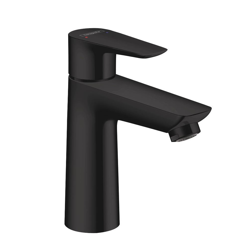 Hansgrohe Talis E Single Lever Basin Mixer 110 Matt Black Without Waste Set Reuter