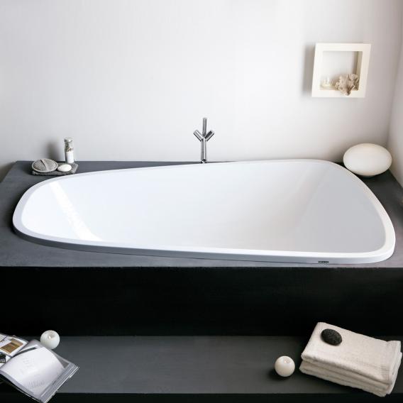Hoesch SINGLEbath, built-in Duo oval bath, built-in white
