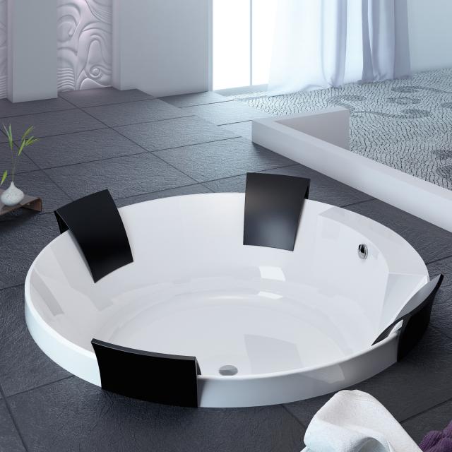 Hoesch AVIVA round bath with 4 backrests, built-in white
