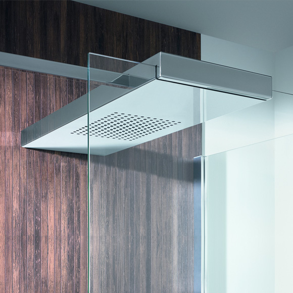 Hoesch CIELA overhead shower for on-site existing glass cabins