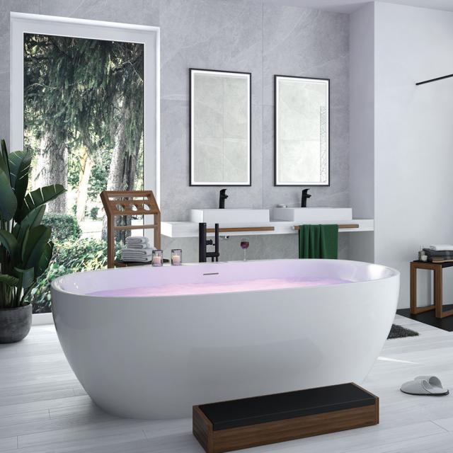 Hoesch iSENSI freestanding oval bath without bath filler
